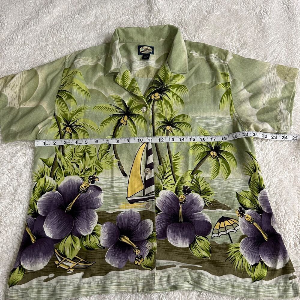 Tommy Bahama Men's Silk Shirt Sz Large Floral Beach Hawaiian Resort Summer Fun - Picture 3 of 5